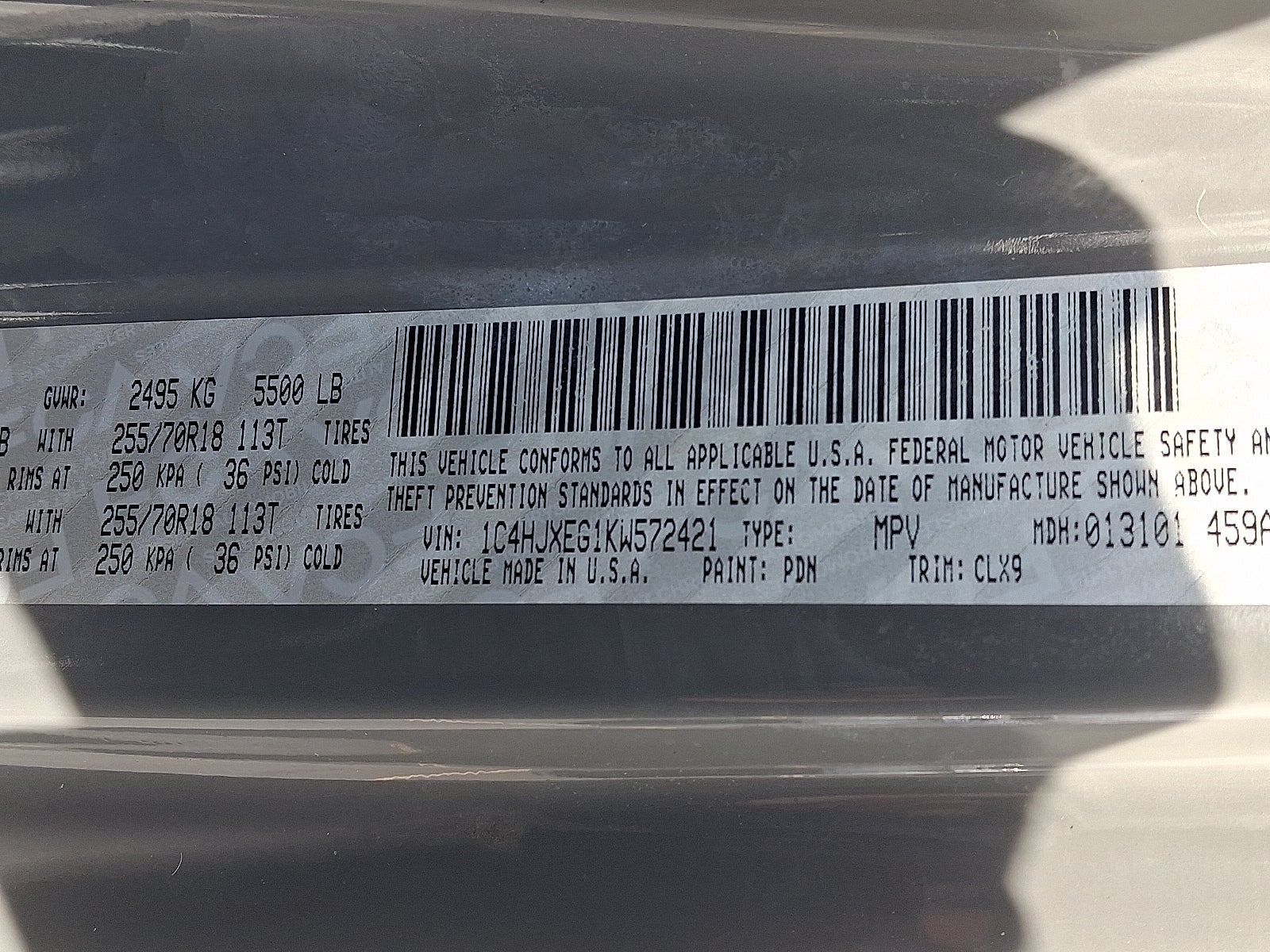 2019 Jeep Wrangler Unlimited Sahara 4x4 4WD