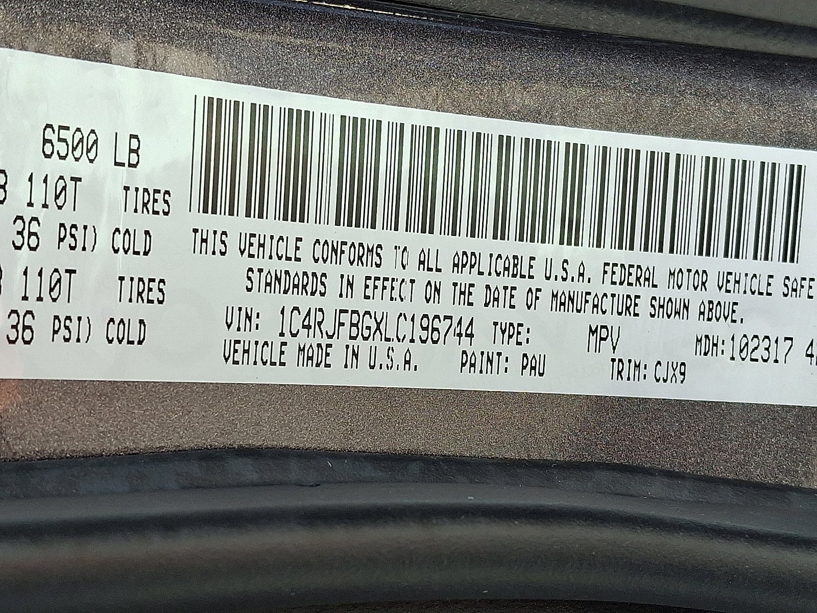 2020 Jeep Grand Cherokee Limited 4X4 4WD