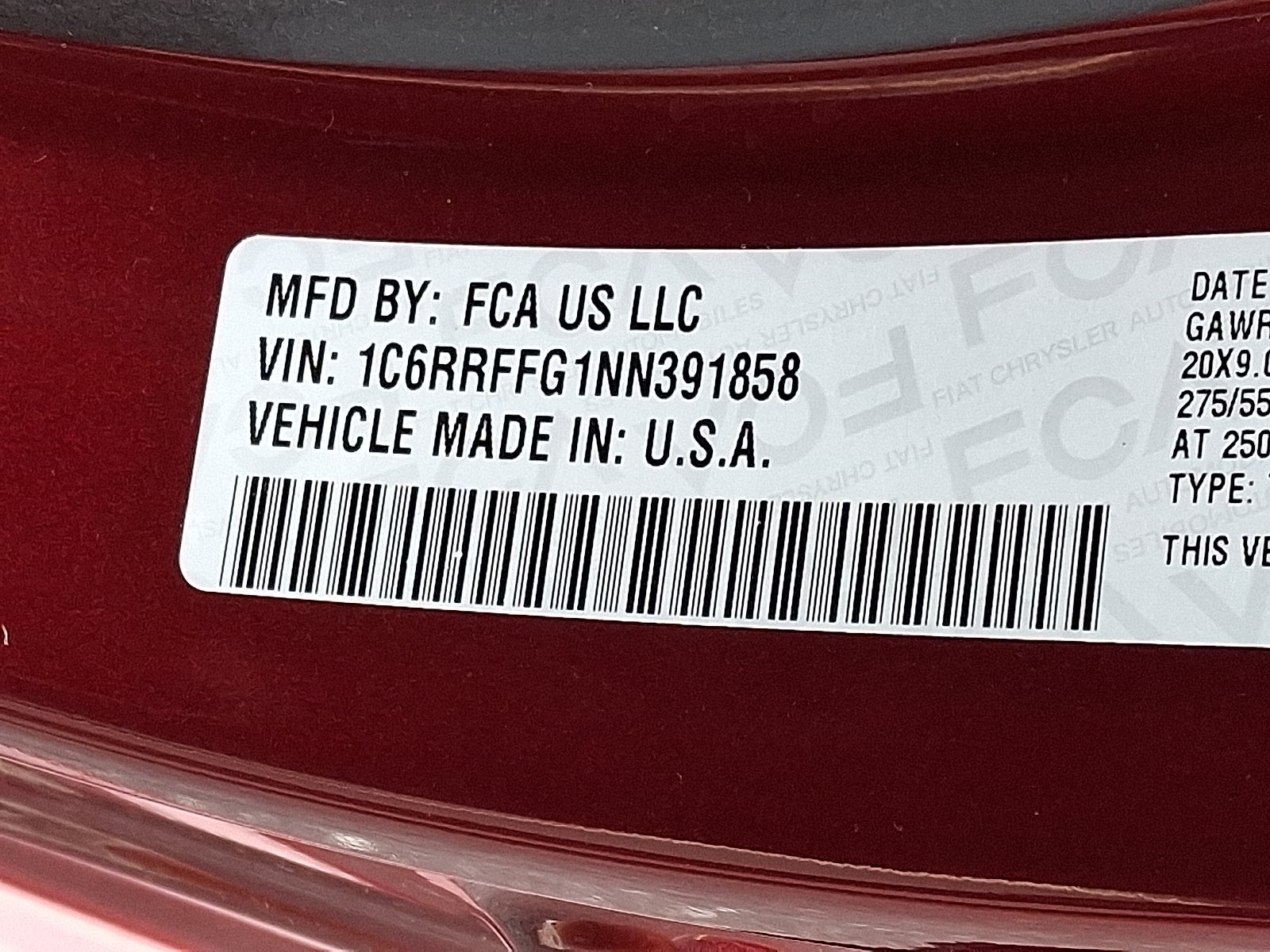 2022 RAM 1500 Big Horn Crew Cab 4x4 5'7" Box 4WD