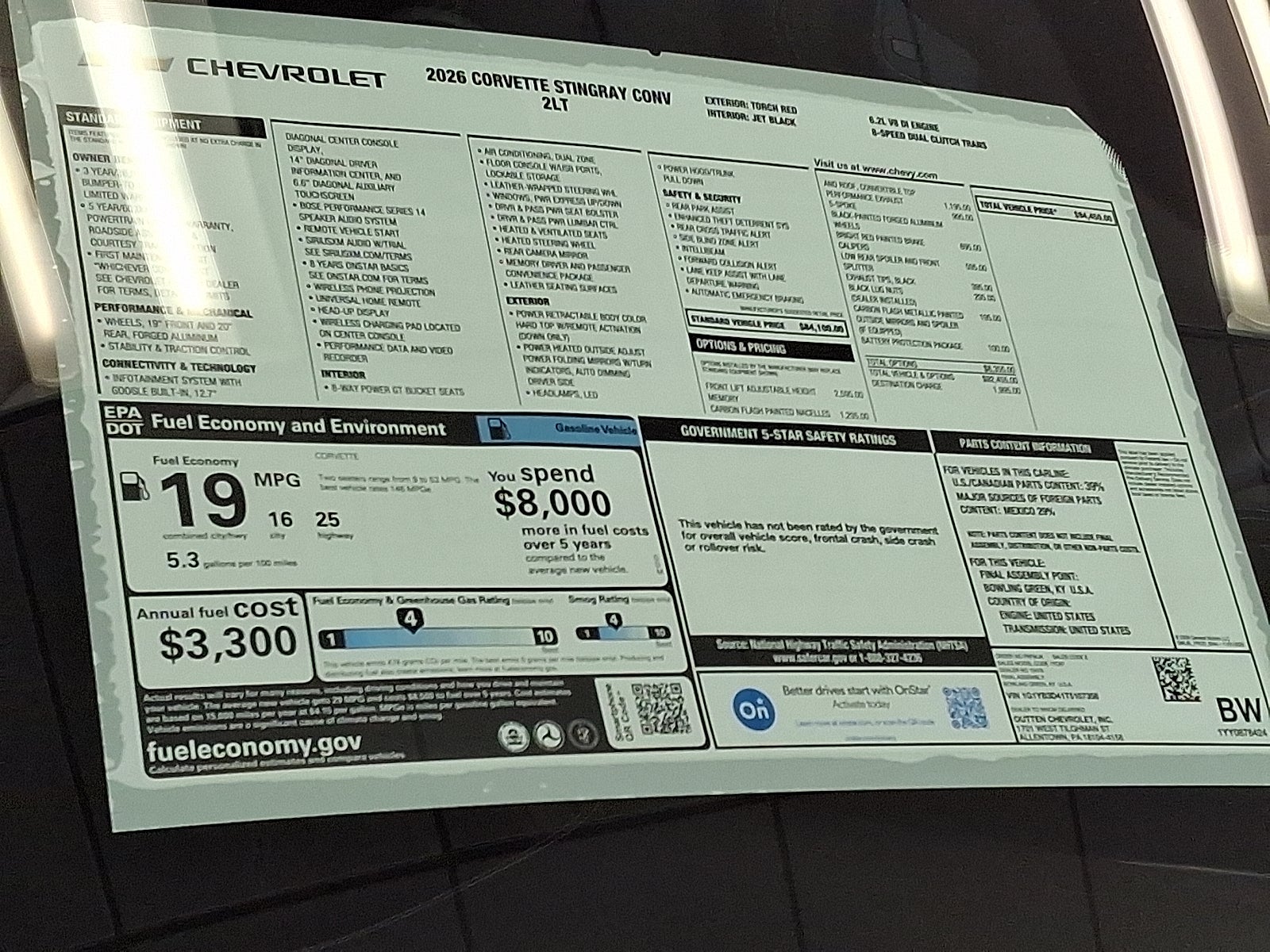 2026 Chevrolet Corvette Stingray 2LT