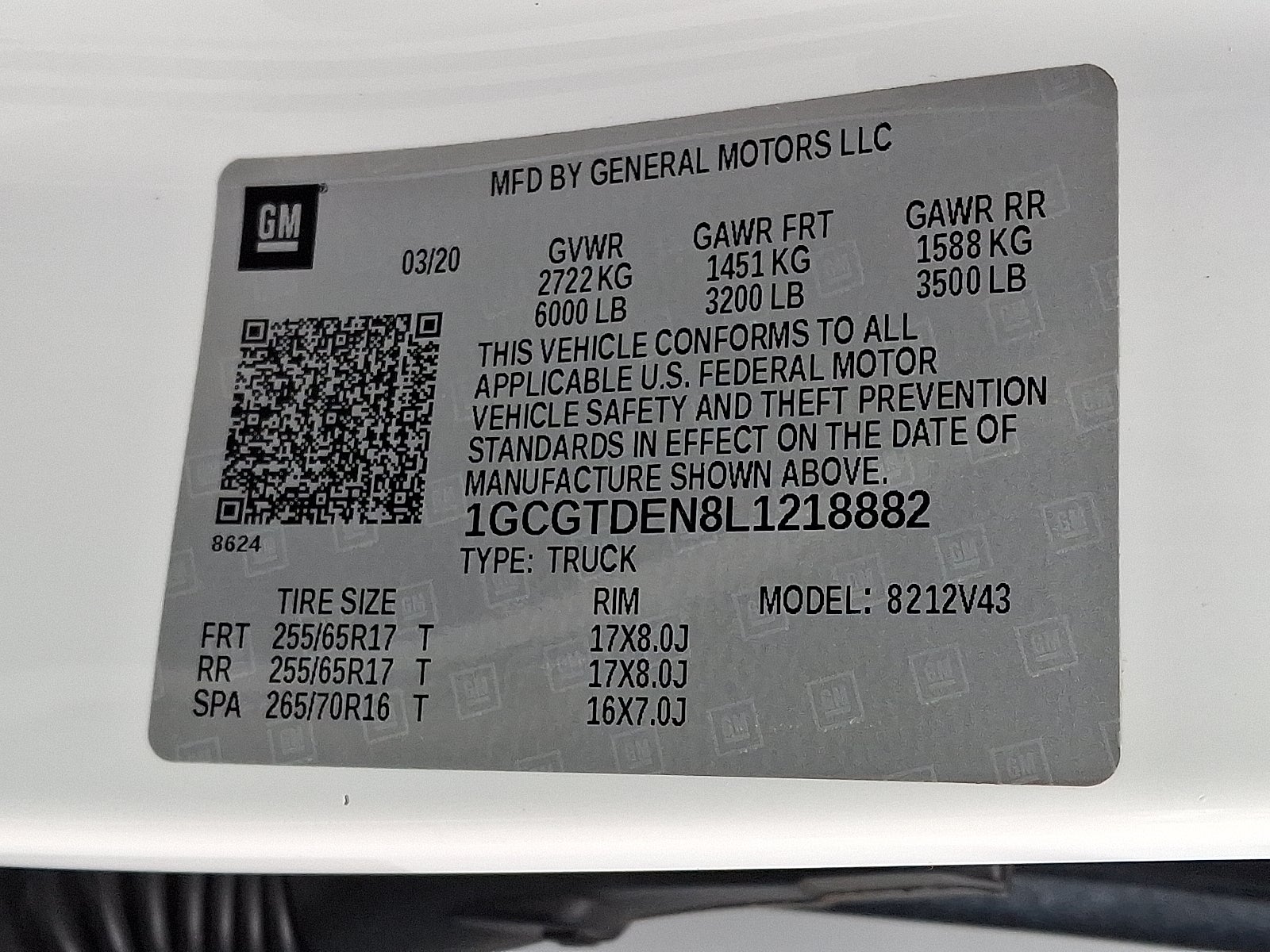 2020 Chevrolet Colorado Z71