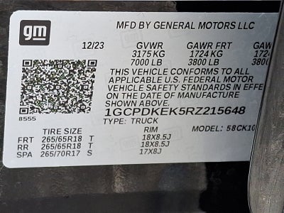 2024 Chevrolet Silverado 1500 LT (2FL) 4WD