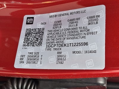 2026 Chevrolet Colorado Z71 4WD