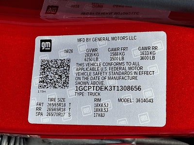 2026 Chevrolet Colorado Z71 4WD
