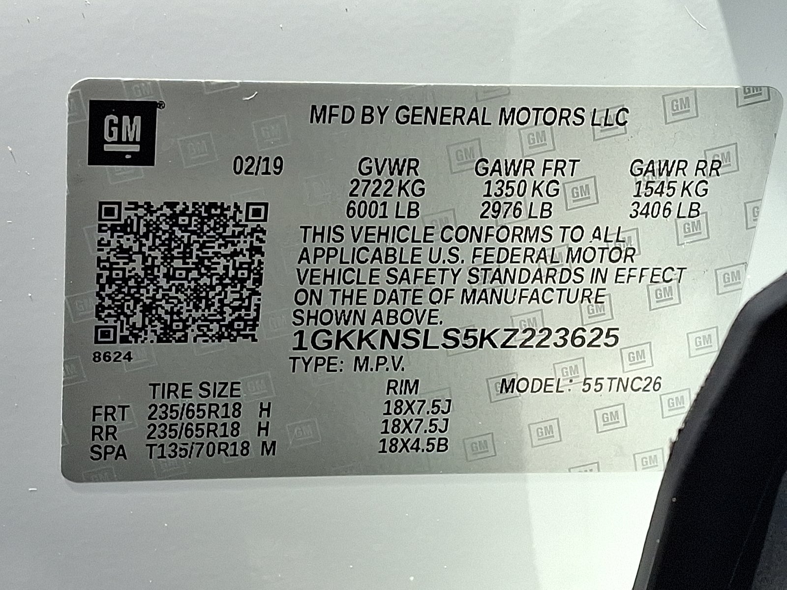 2019 GMC Acadia SLE AWD