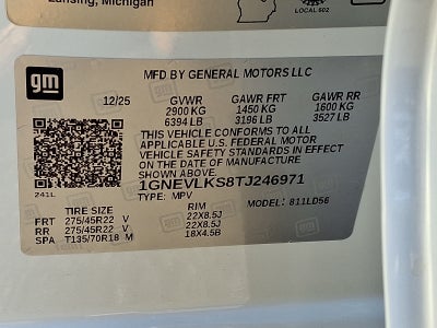 2026 Chevrolet Traverse RS