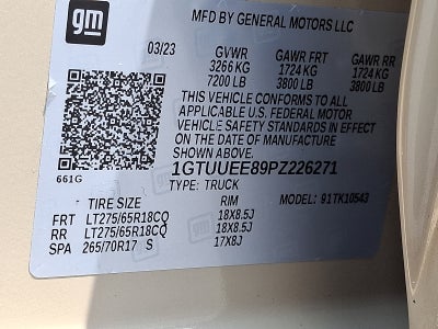 2023 GMC Sierra 1500 AT4 4WD