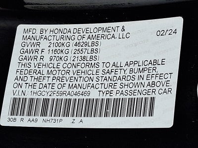 2024 Honda Accord Hybrid Sport FWD