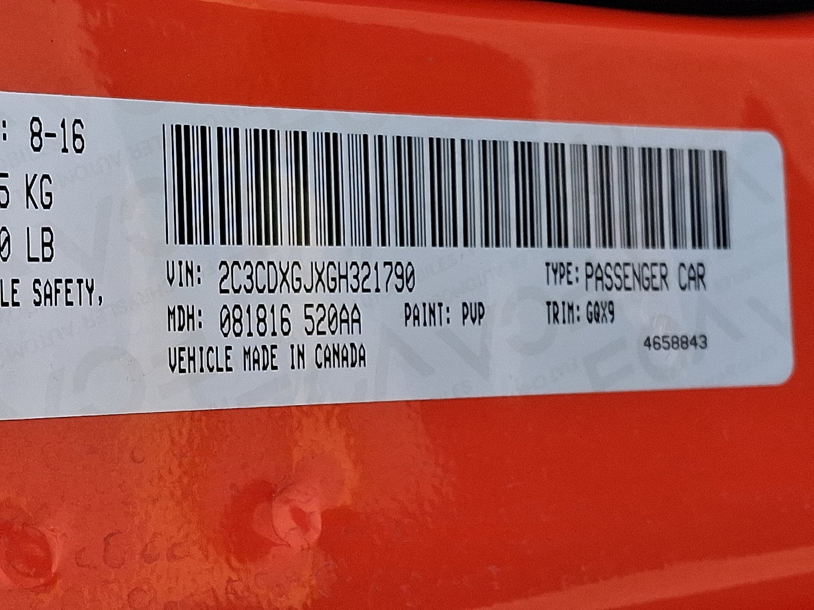 2016 Dodge Charger R/T Scat Pack