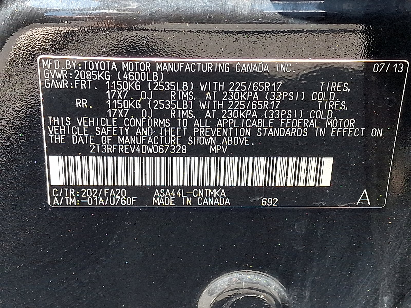 2013 Toyota RAV4 XLE AWD