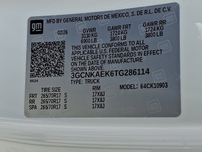 2026 Chevrolet Silverado 1500 WT 4WD