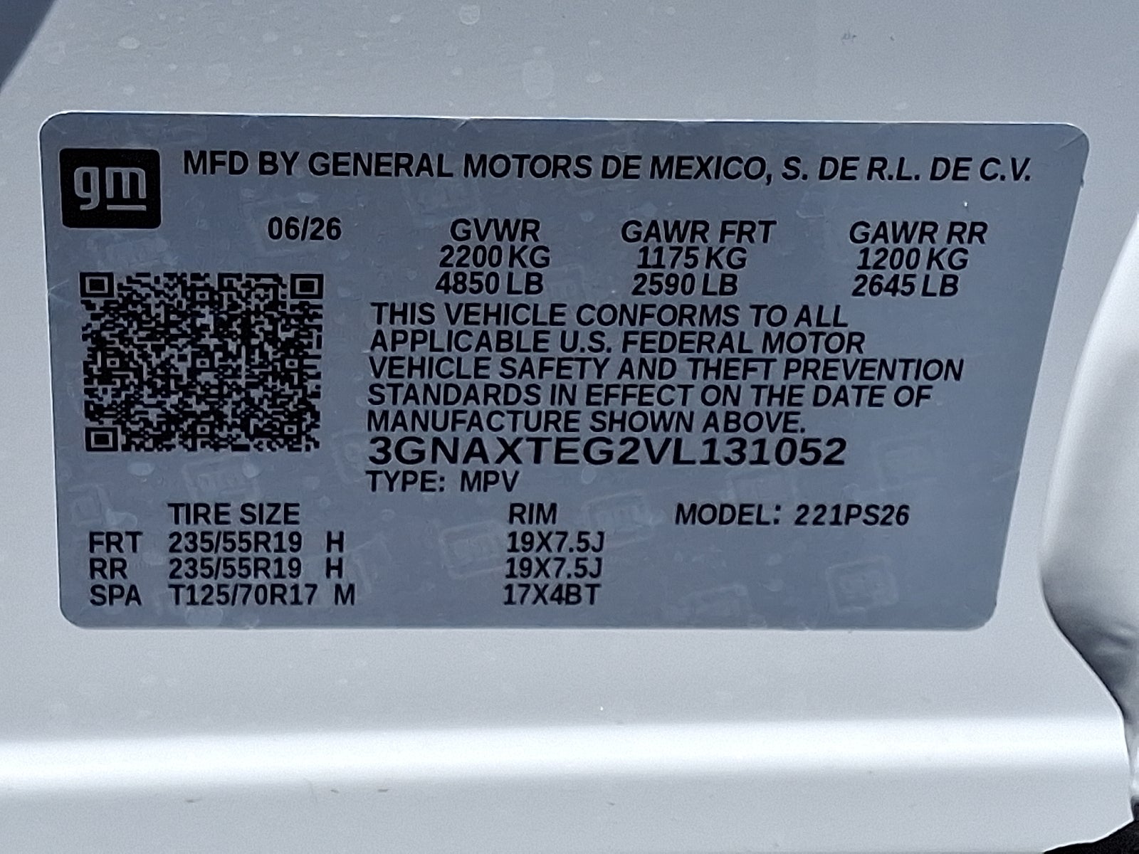 2027 Chevrolet Equinox RS AWD