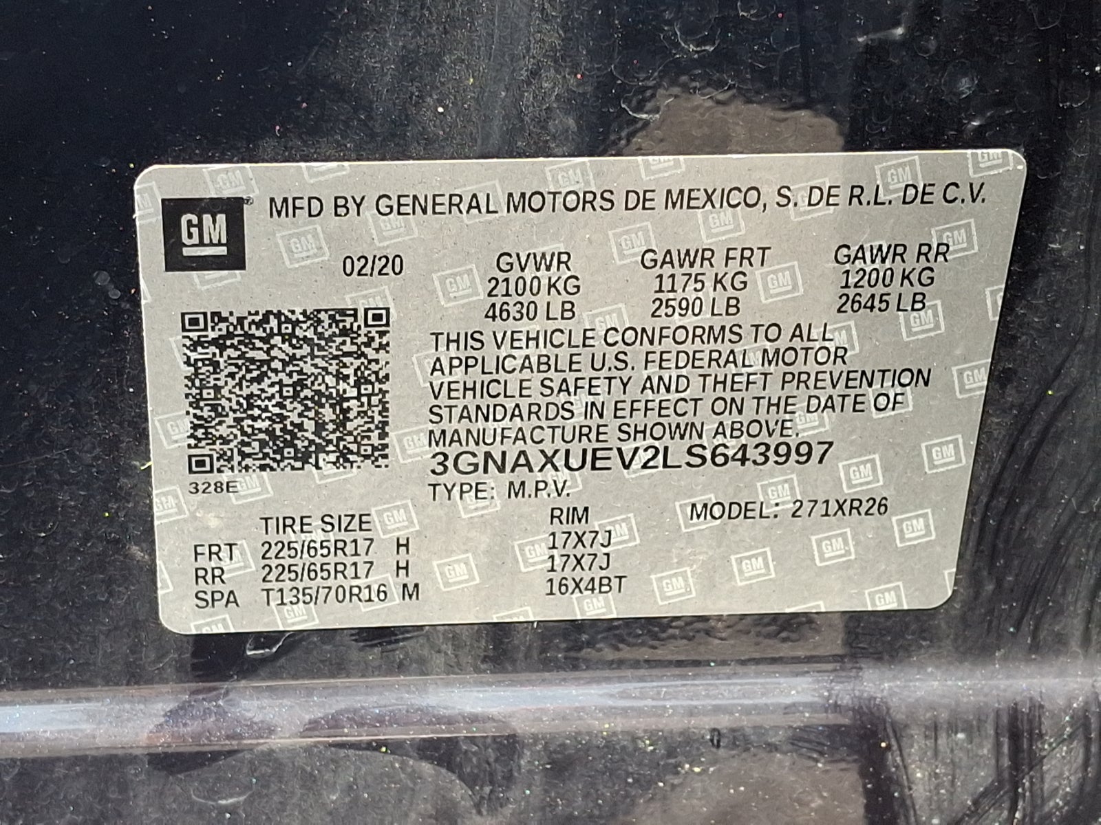 2020 Chevrolet Equinox LT AWD