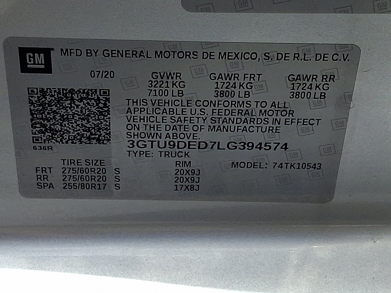 2020 GMC Sierra 1500 SLT 4WD
