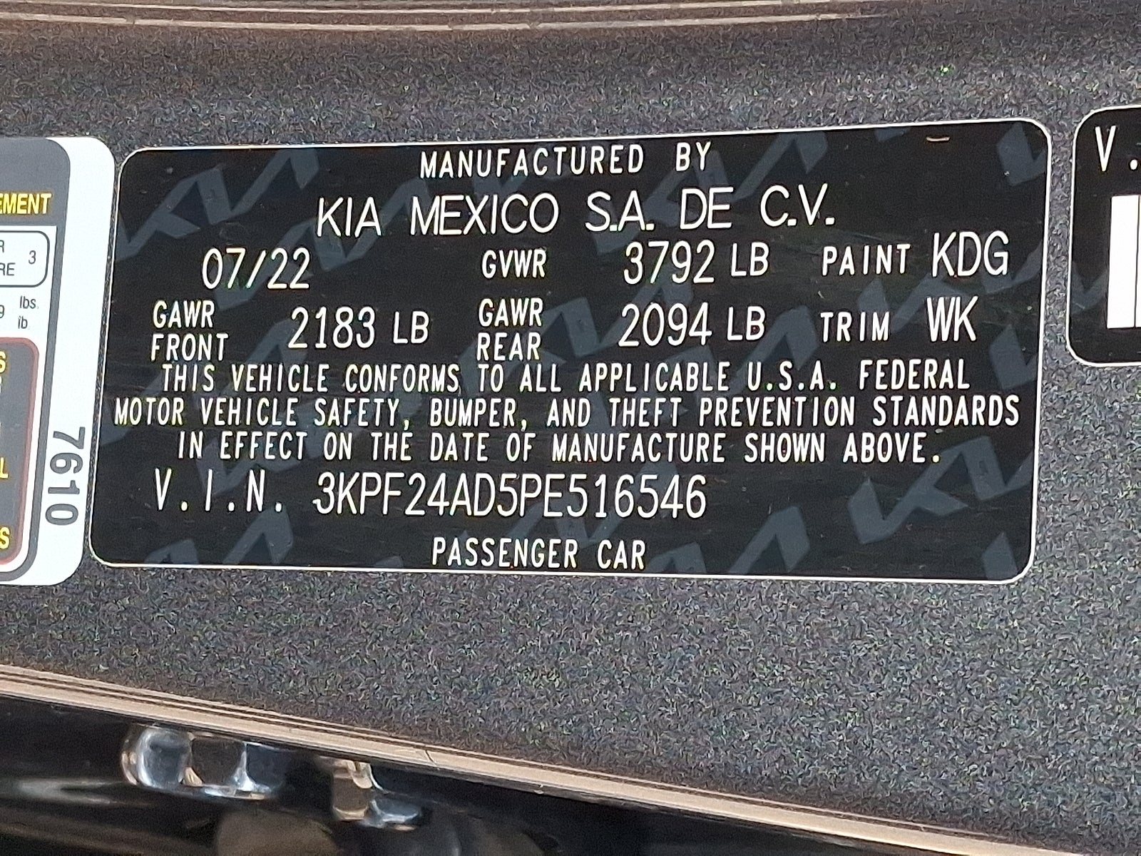 2023 Kia Fuerte LXS FWD