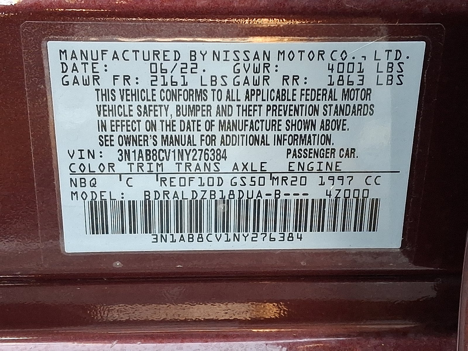 2022 Nissan Sentra SV Xtronic CVT FWD