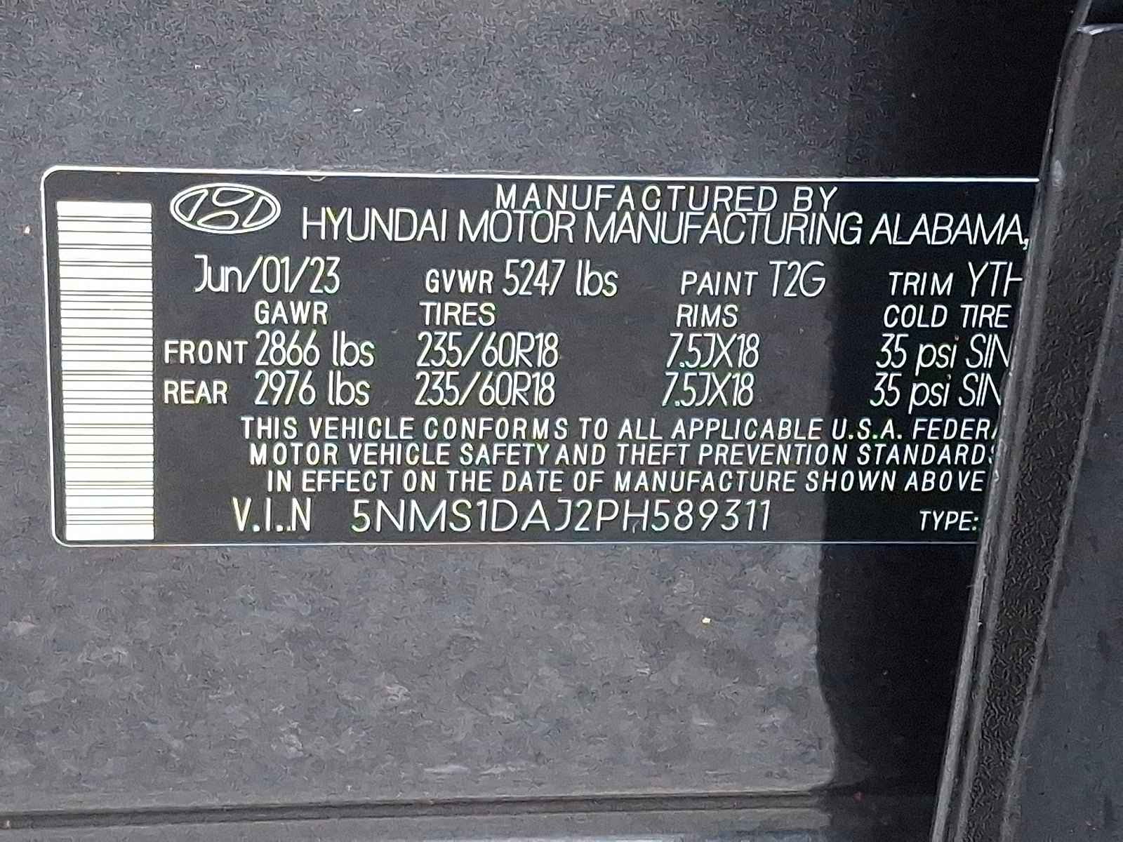 2023 Hyundai Santa Fe SE