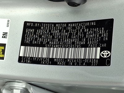 2026 Toyota Corolla SE FWD