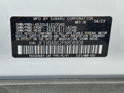 2023 Subaru WRX AWD