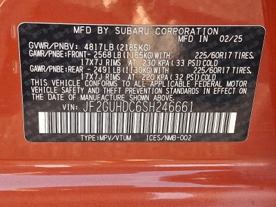 2025 Subaru Crosstrek Premium AWD