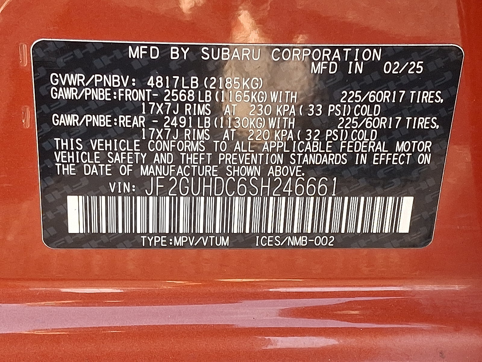 2025 Subaru Crosstrek Premium AWD