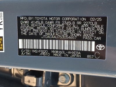 2025 Toyota Prius LE FWD