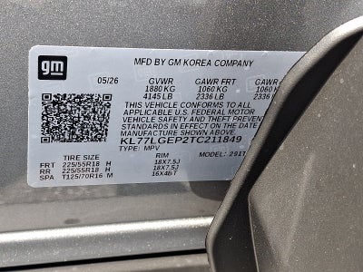 2026 Chevrolet Trax 1RS FWD