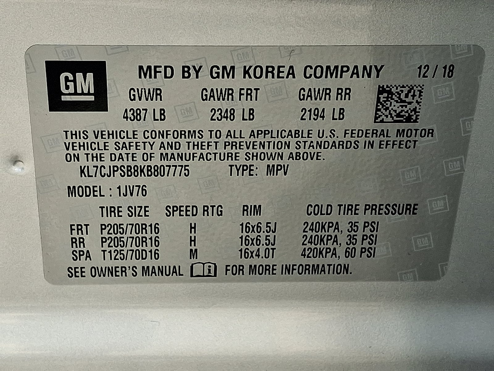 2019 Chevrolet Trax LT AWD