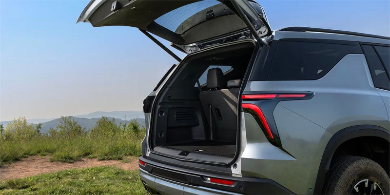 2027 Chevrolet Traverse rear cargo area with liftgate open, at Outten Chevrolet of Allentown