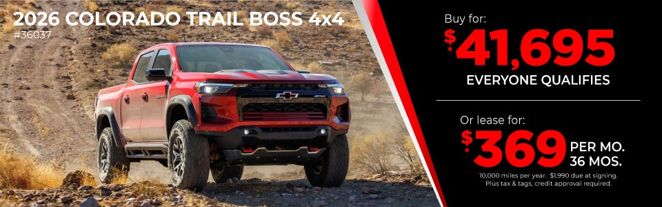 2026 Colorado Trail Boss Deals 