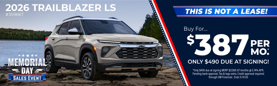 2026 CHEVY TRAILBLAZER