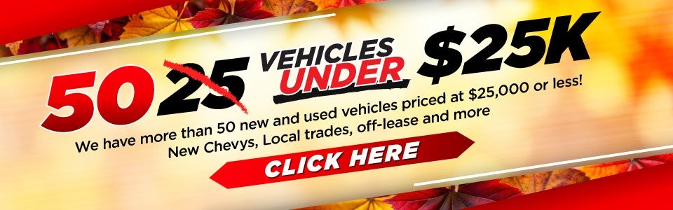 50 vehicles under 25k
